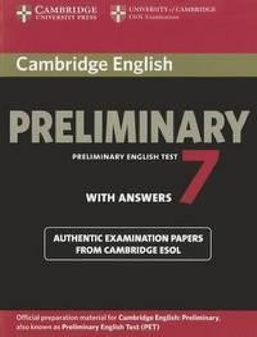 PET 7 PRACTICE TESTS STUDENTS BOOK  WITH ANSWERS