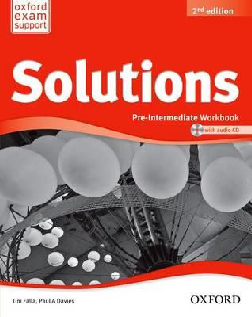 SOLUTIONS 2ND EDITION PRE-INTERMEDIATE WORKBOOK +AUDIO CD