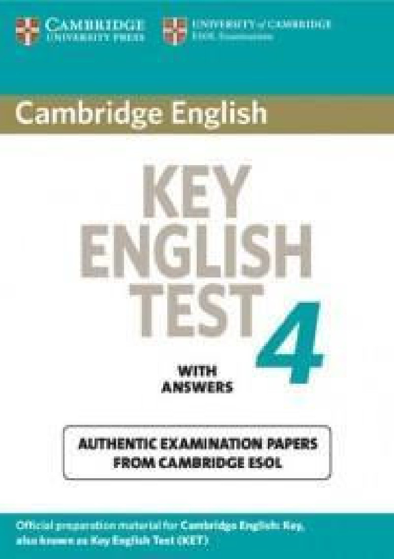 KET 4 PRACTICE TESTS STUDENTS BOOK