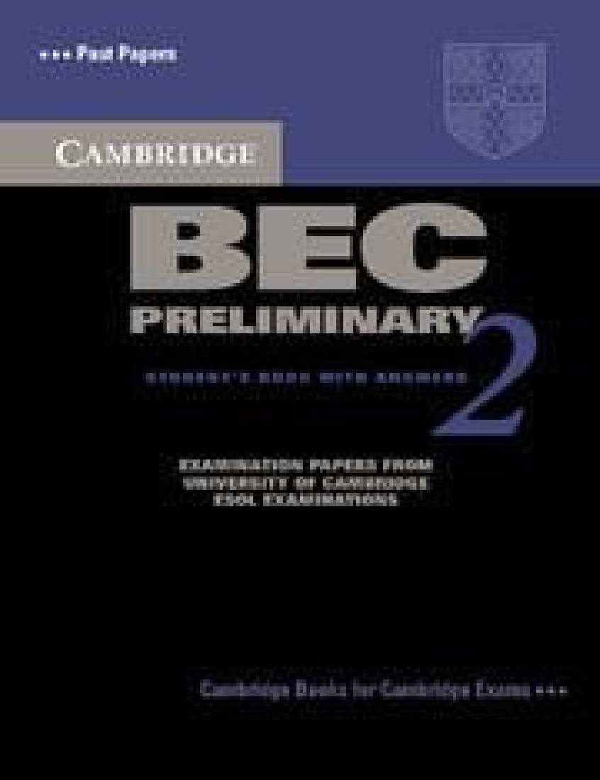 CAMBRIDGE BEC 2 PRELIMINARY (BOOK+ANSWERS)