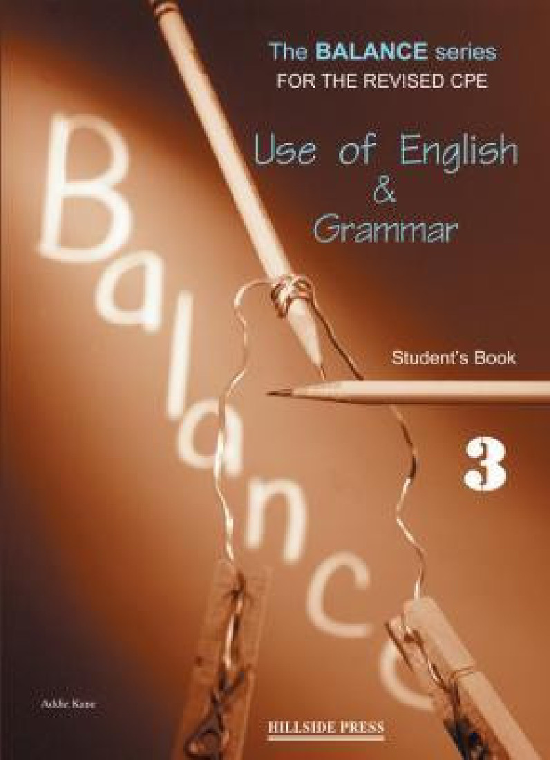 BALANCE 3 (CAMBRIDGE PROFICIENCY USE OF ENGLISH) PROGRESS TESTS
