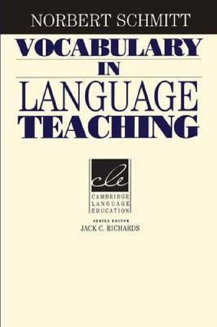 VOCABULARY IN LANGUAGE TEACHING