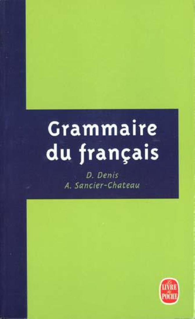 GRAMMAIRE DU FRANCAIS