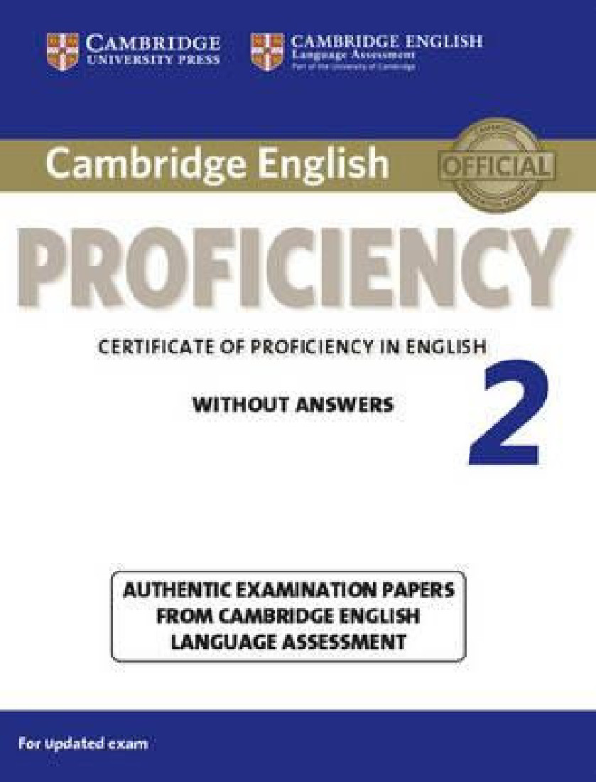 CAMBRIDGE PROFICIENCY 2 PRACTICE TESTS
