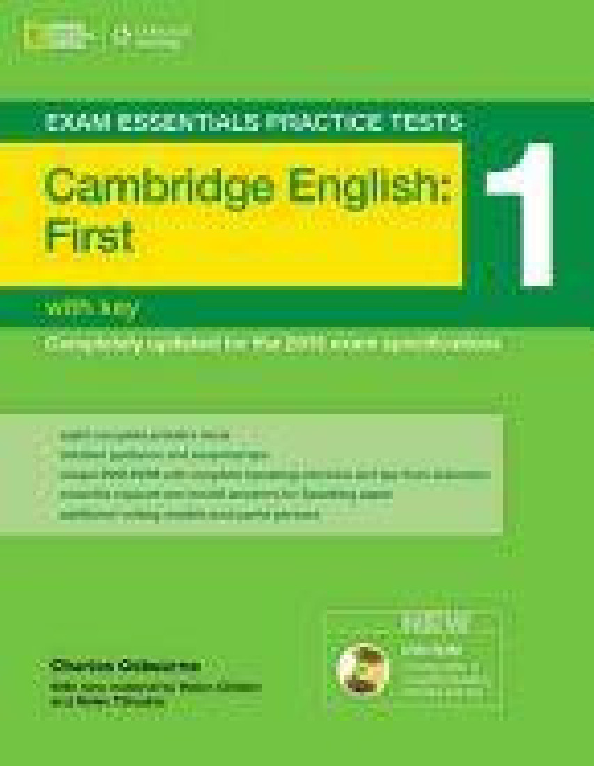 CAMBRIDGE FCE PRACTICE TESTS 1 WITHOUT KEY  (+DVD-ROM) EXAMS ESSENTIALS 2015