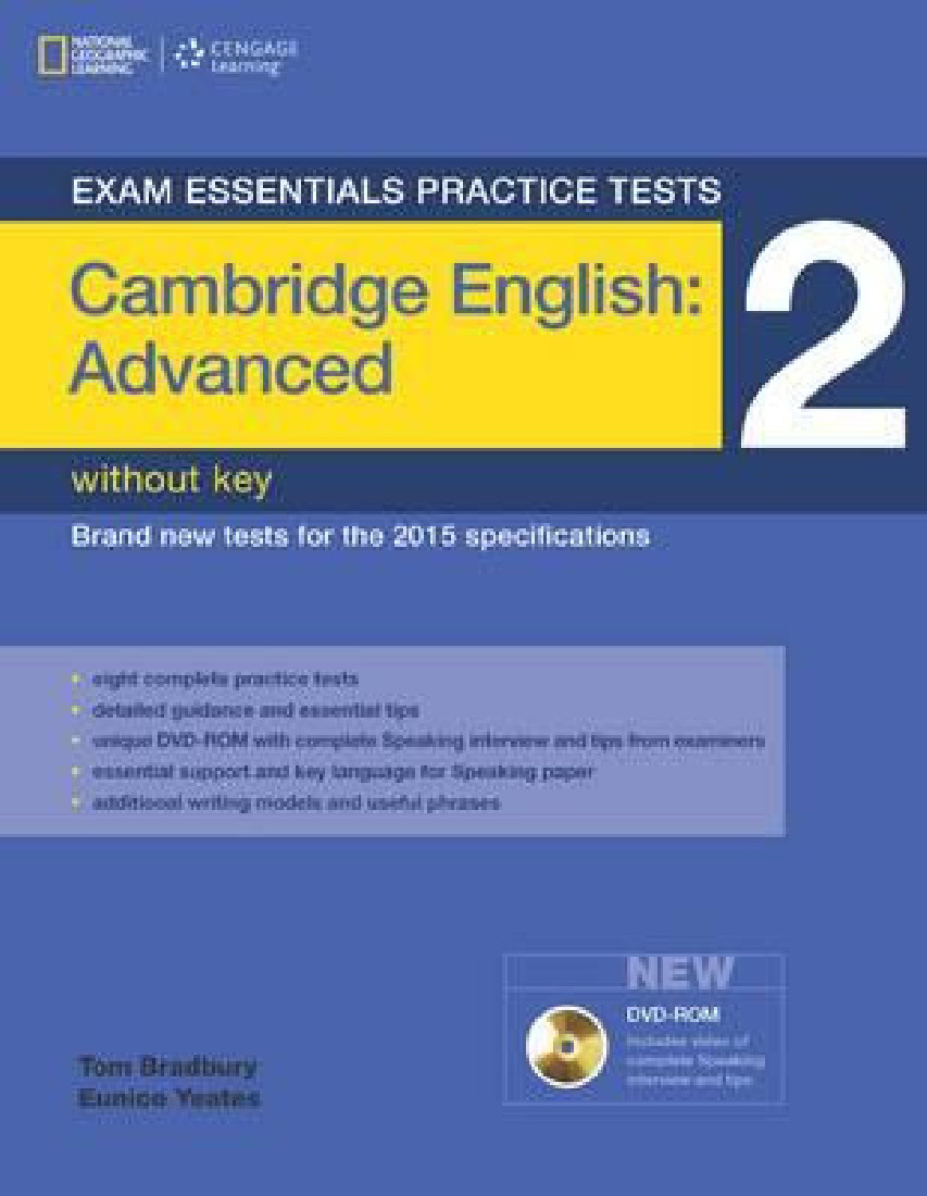 CAMBRIDGE ADVANCED PRACTICE TESTS 2 WITHOUT KEY  (+DVD-ROM) EXAMS ESSENTIALS 2015