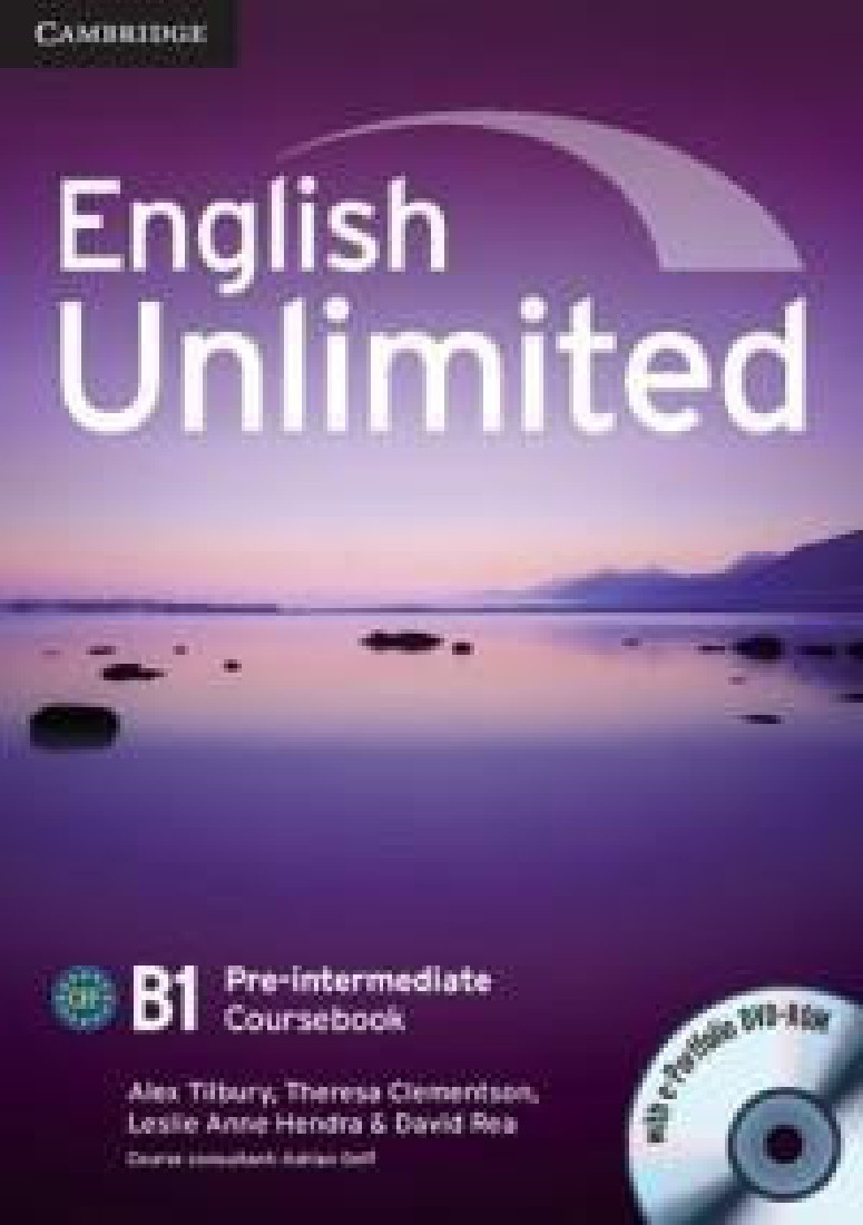 ENGLISH UNLIMITED PRE-INTERMEDIATE B1 STUDENTS BOOK (+E-PORTFOLIO)
