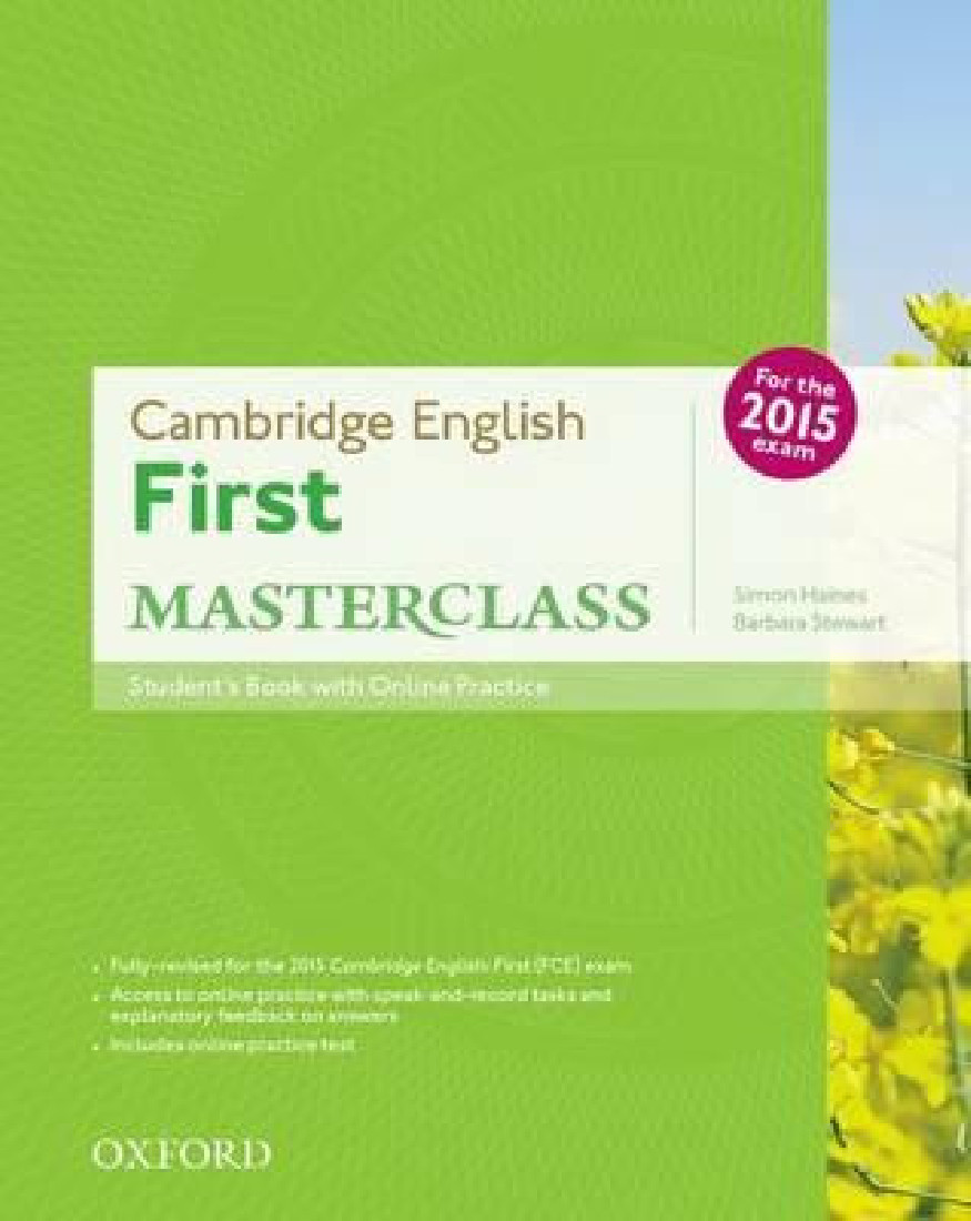 FIRST FCE MASTERCLASS STUDENTS BOOK (+ONLINE PRACTICE TESTS) REVISED 2015