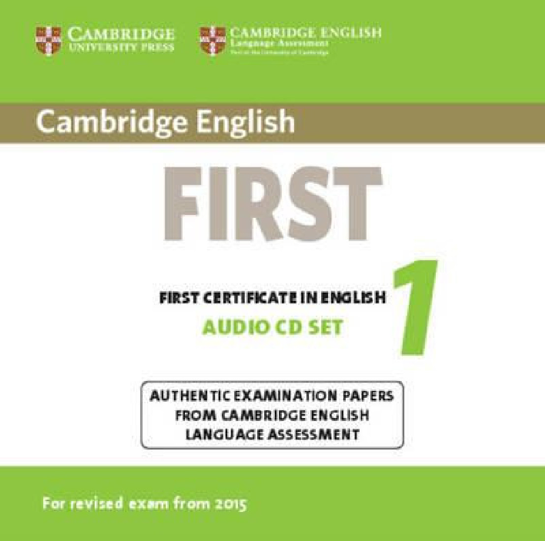 Cambridge English First 1 Audio CD Set