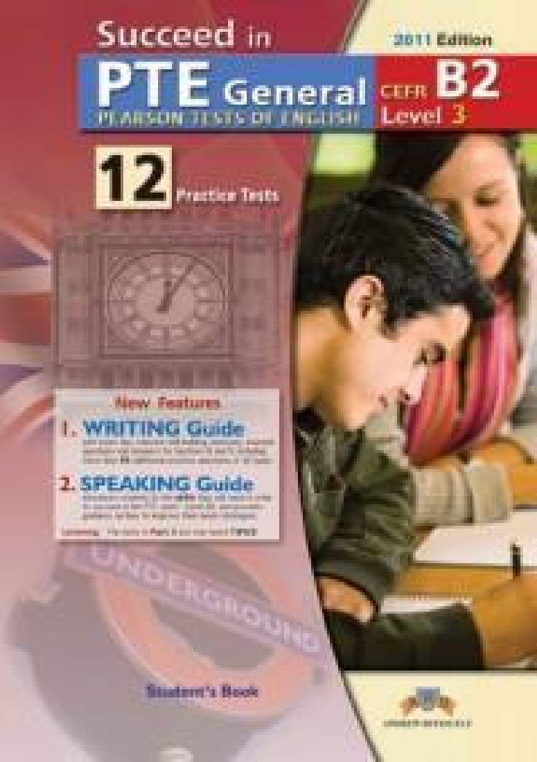 SUCCEED  IN PTE GENERAL B2 (LEVEL 3) 12 PRACTICE TESTS ST/BK