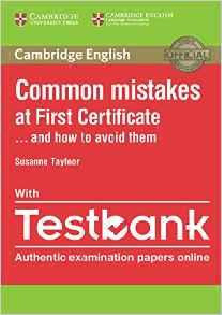 COMMON MISTAKES AT FIRST CERTIFICATE … AND HOW TO AVOID THEM (+ TESTBANK) 2ND ED