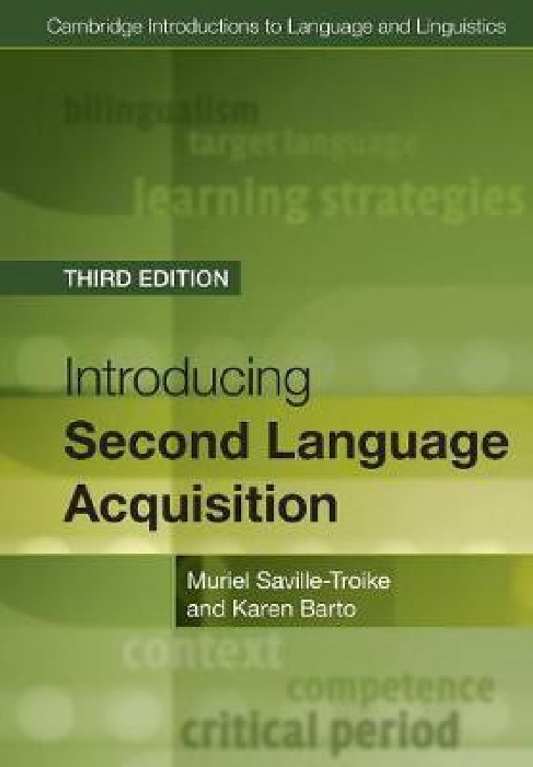 INTRODUCING SECOND LANGUAGE ACQUISITION PB