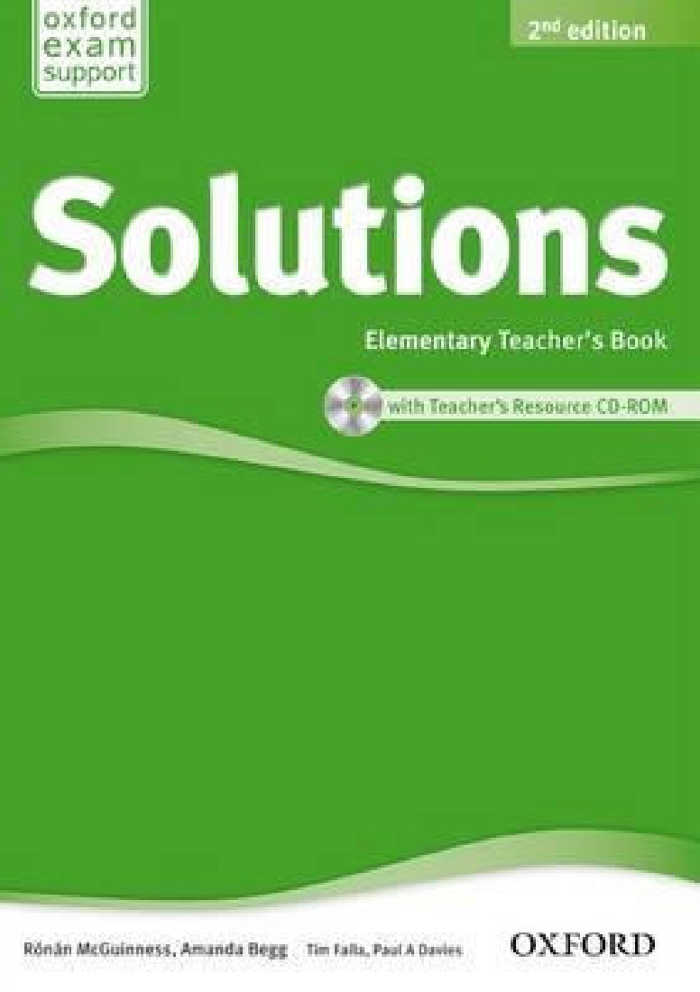 SOLUTIONS 2ND EDITION ELEMENTARY TEACHERS +CD-ROM PACK