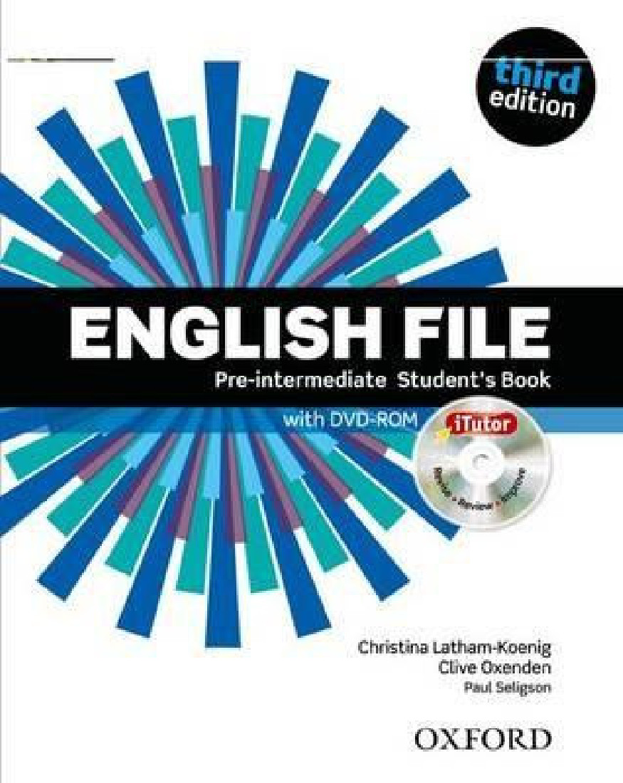 ENGLISH FILE 3RD EDITION PRE-INTERMEDIATE STUDENTS BOOK (+iTUTOR DVD-ROM)