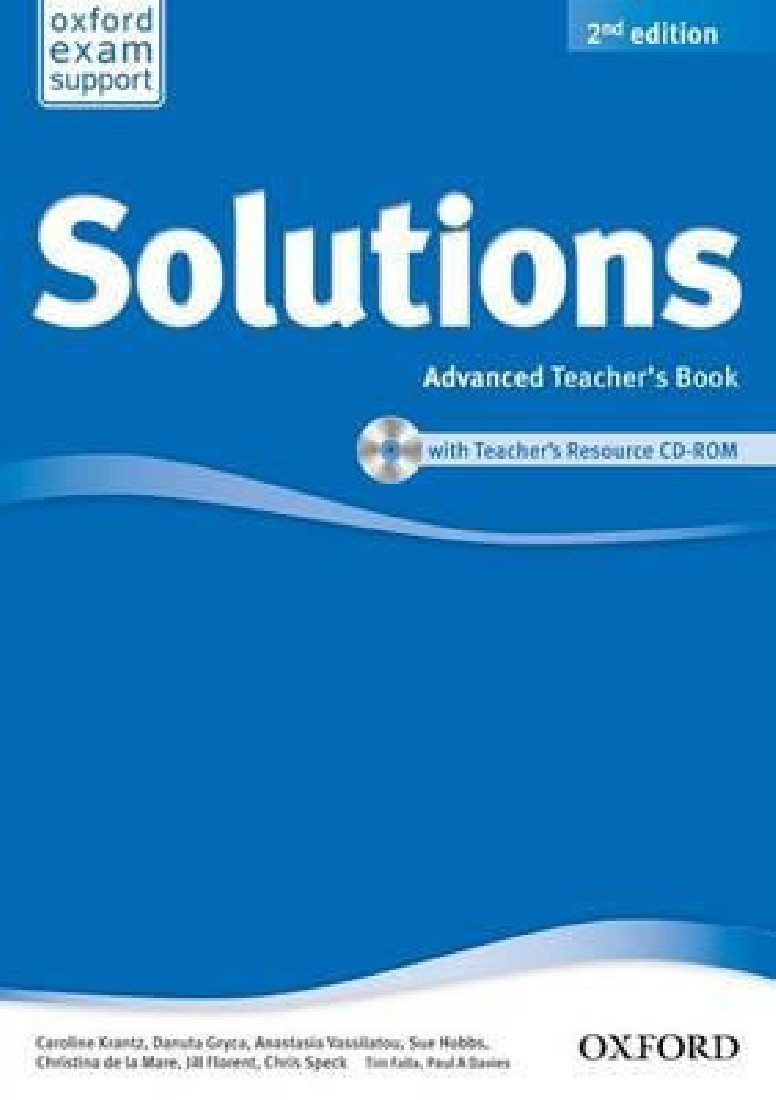 SOLUTIONS 2ND EDITION ADVANCED TEACHERS BOOK +CD-ROM PACK