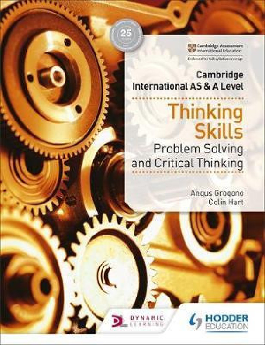 CAMBRIDGE INTERNATIONAL AS AND A LEVEL THINKING SKILLS PROBLEM SOLVING & CRITICAL THINKING