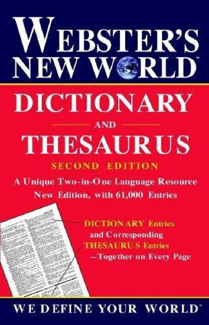 WEBSTERS DICTIONARY & THESAURUS 2ND ED