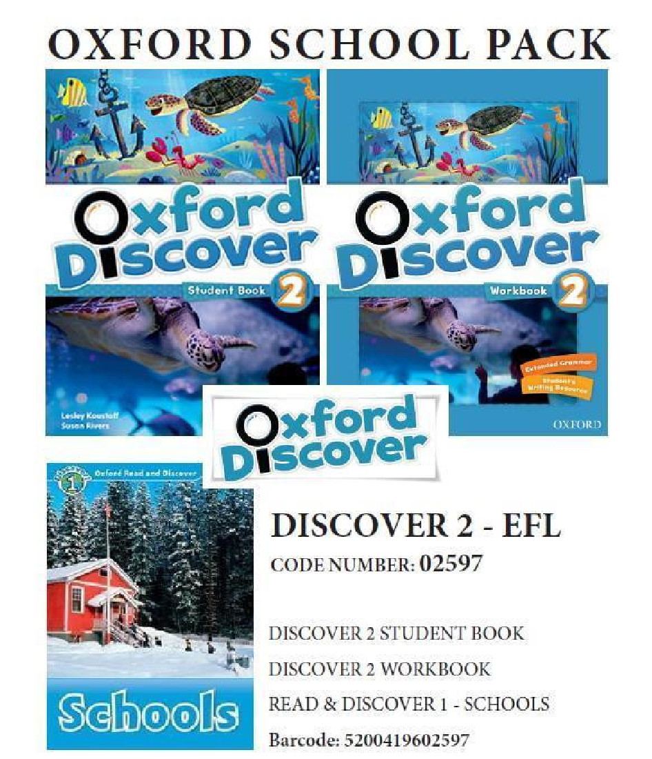 OXFORD DISCOVER 2 PACK EFL (incl. SB + WB + READER: SCHOOLS) - 02597