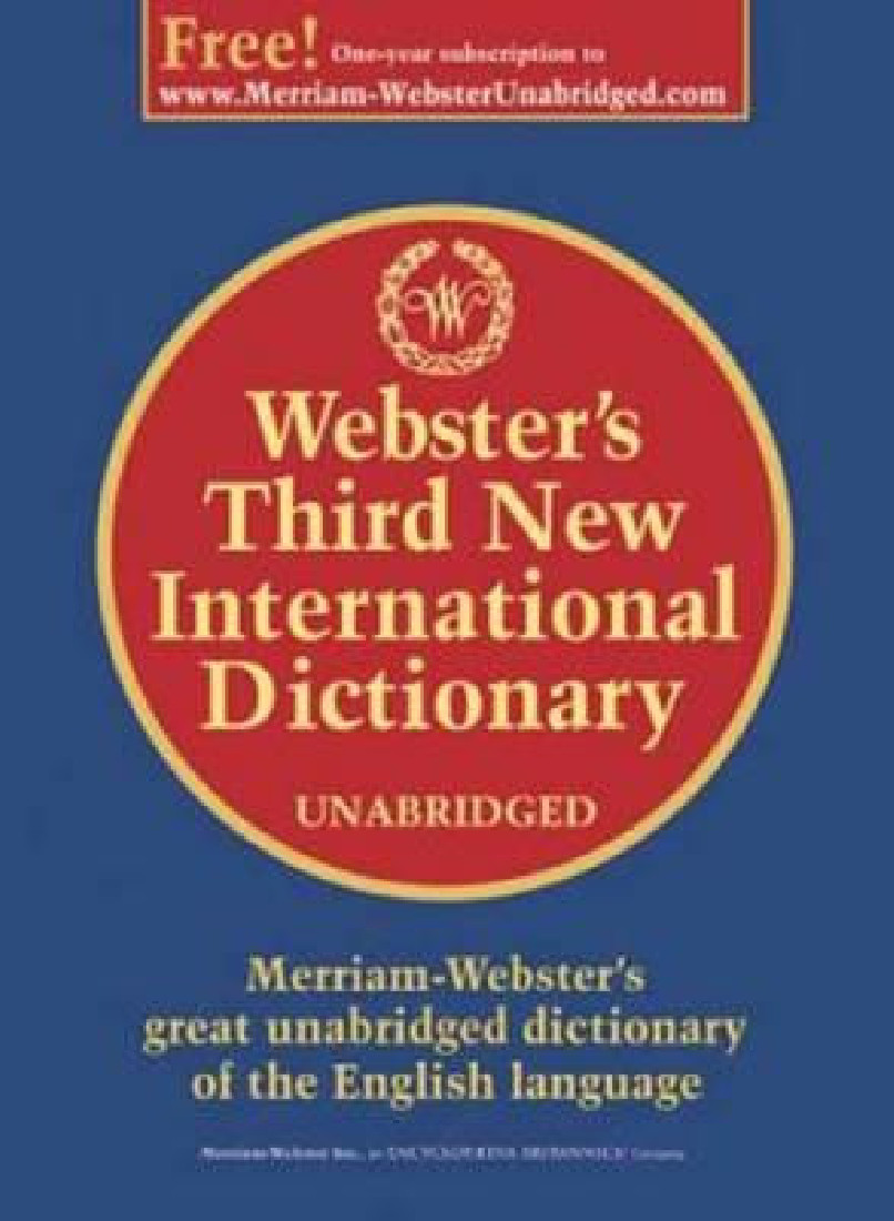 WEBSTERS THIRD NEW INTERNATIONAL DICTIONARY HC