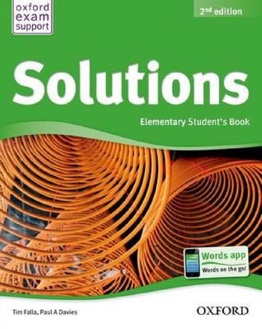 SOLUTIONS 2ND EDITION ELEMENTARY STUDENTS BOOK