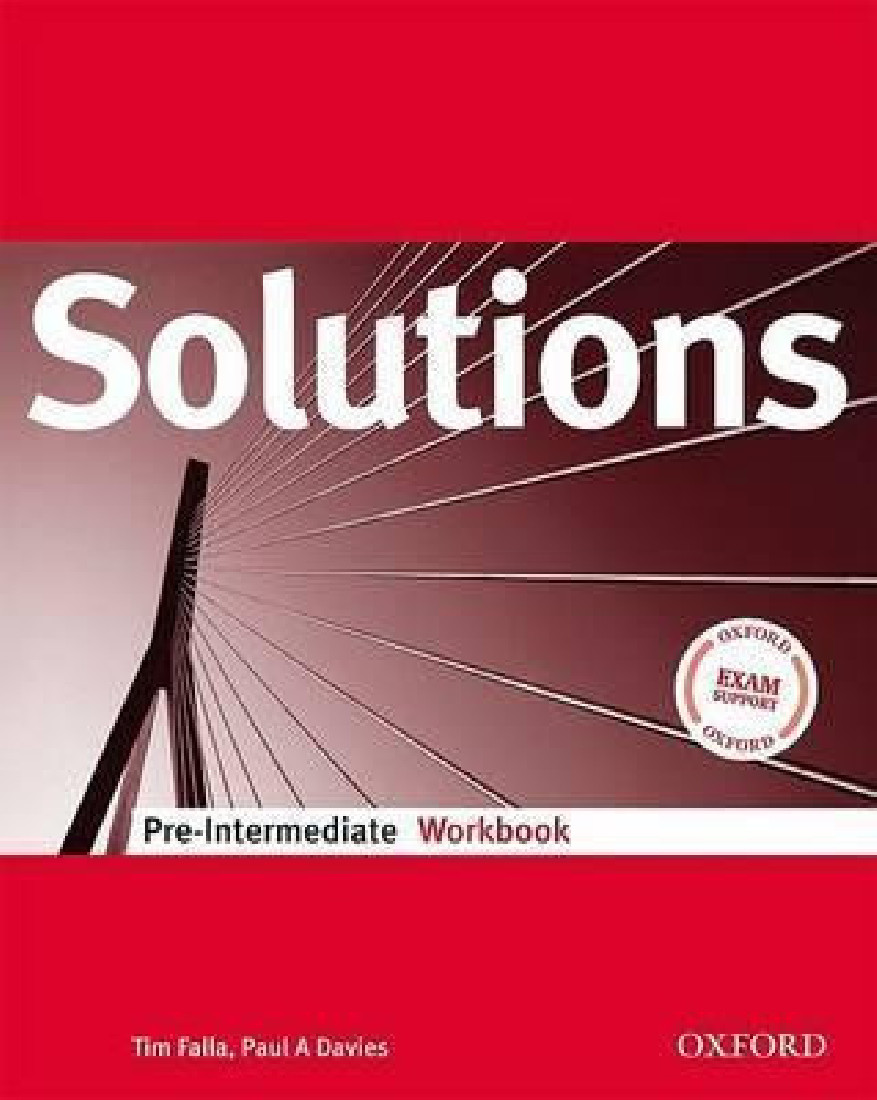 SOLUTIONS PRE-INTERMEDIATE WORKBOOK