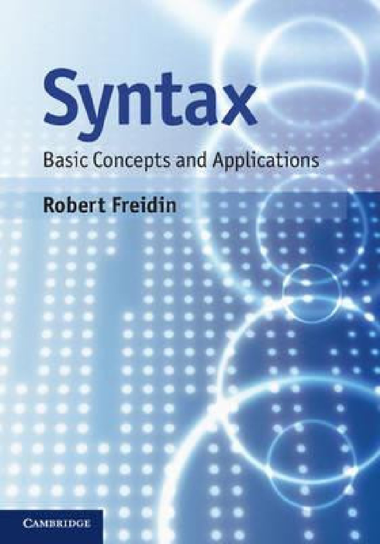 SYNTAX-BASIC CONCEPTS AND APPLICATIONS HC
