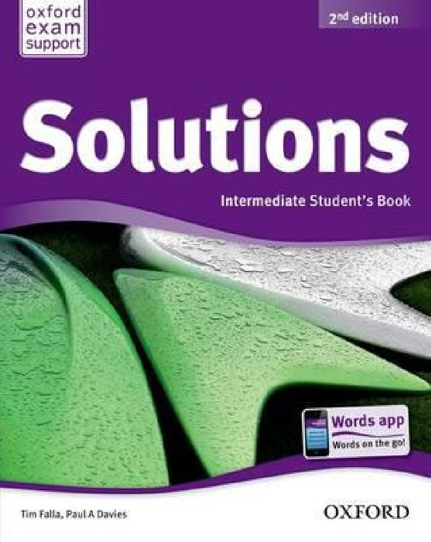 SOLUTIONS 2ND EDITION INTERMEDIATE STUDENTS BOOK