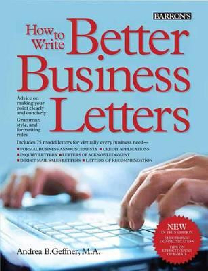 HOW TO WRITE BETTER BUSINESS LETTERS