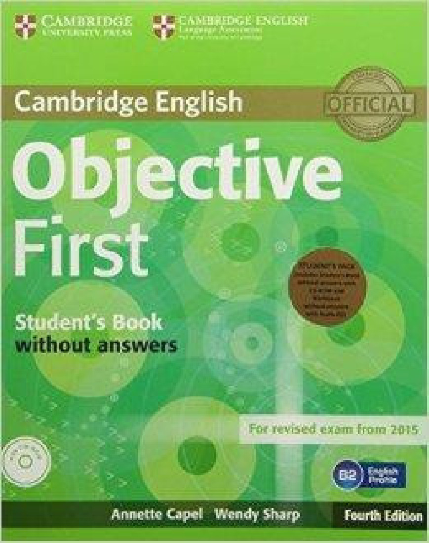 OBJECTIVE FIRST SB PACK & W/B WITH AUDIO CD (+ CD-ROM) 4TH ED