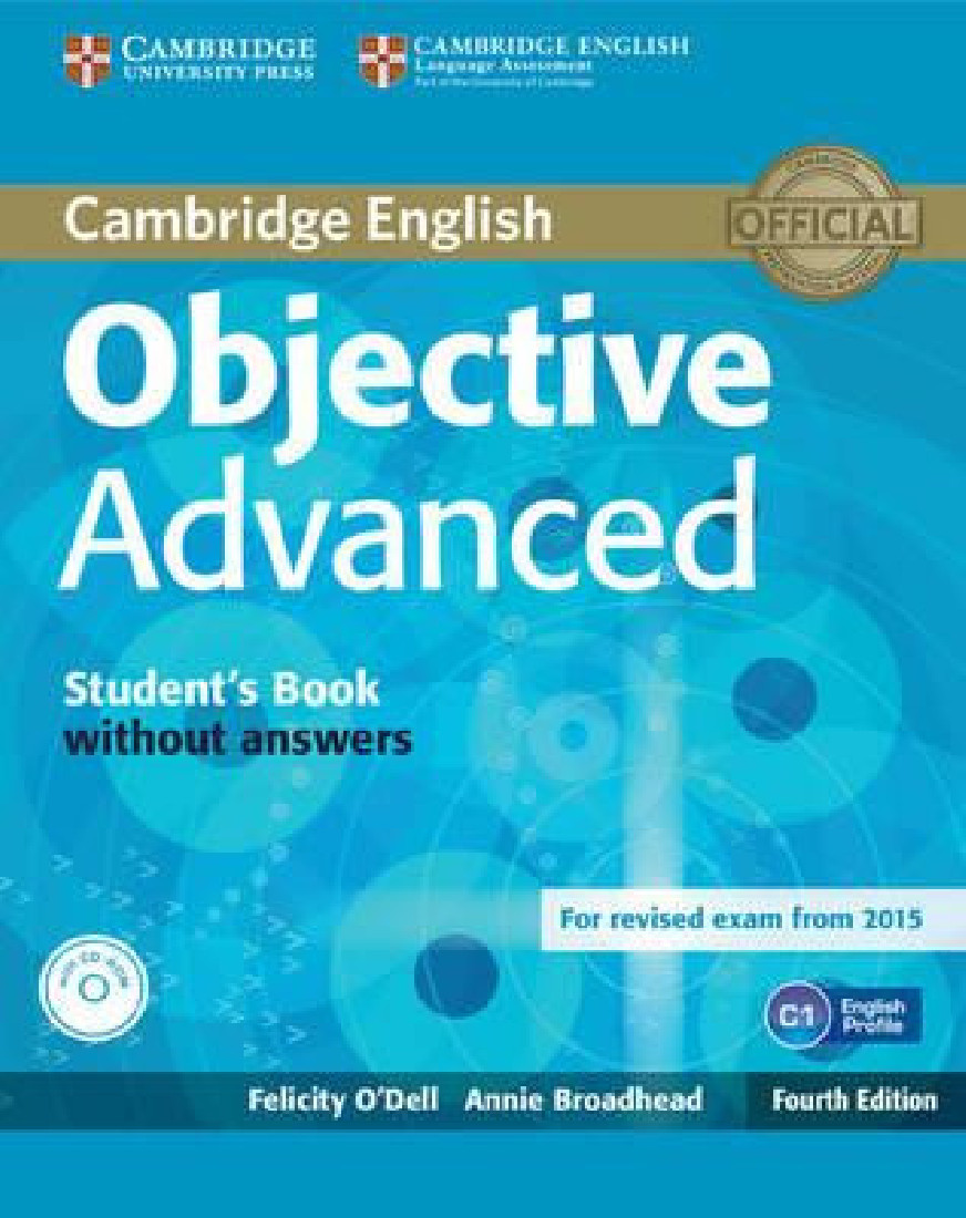 OBJECTIVE 4TH EDITION ADVANCED STUDENTS BOOK WITHOUT ANSWERS (+CD-ROM)