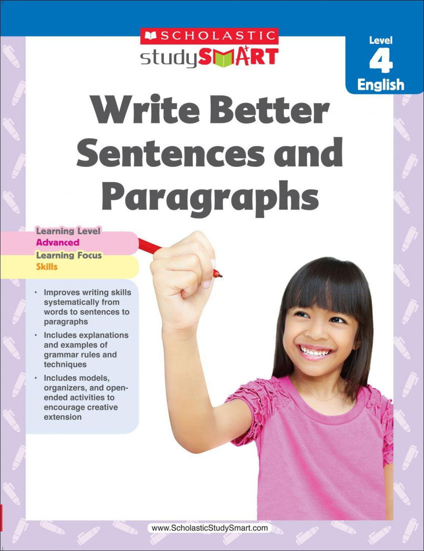 STUDY SMART : WRITE BETTER SENTENCES AND PARAGRAPHS GRADE 4