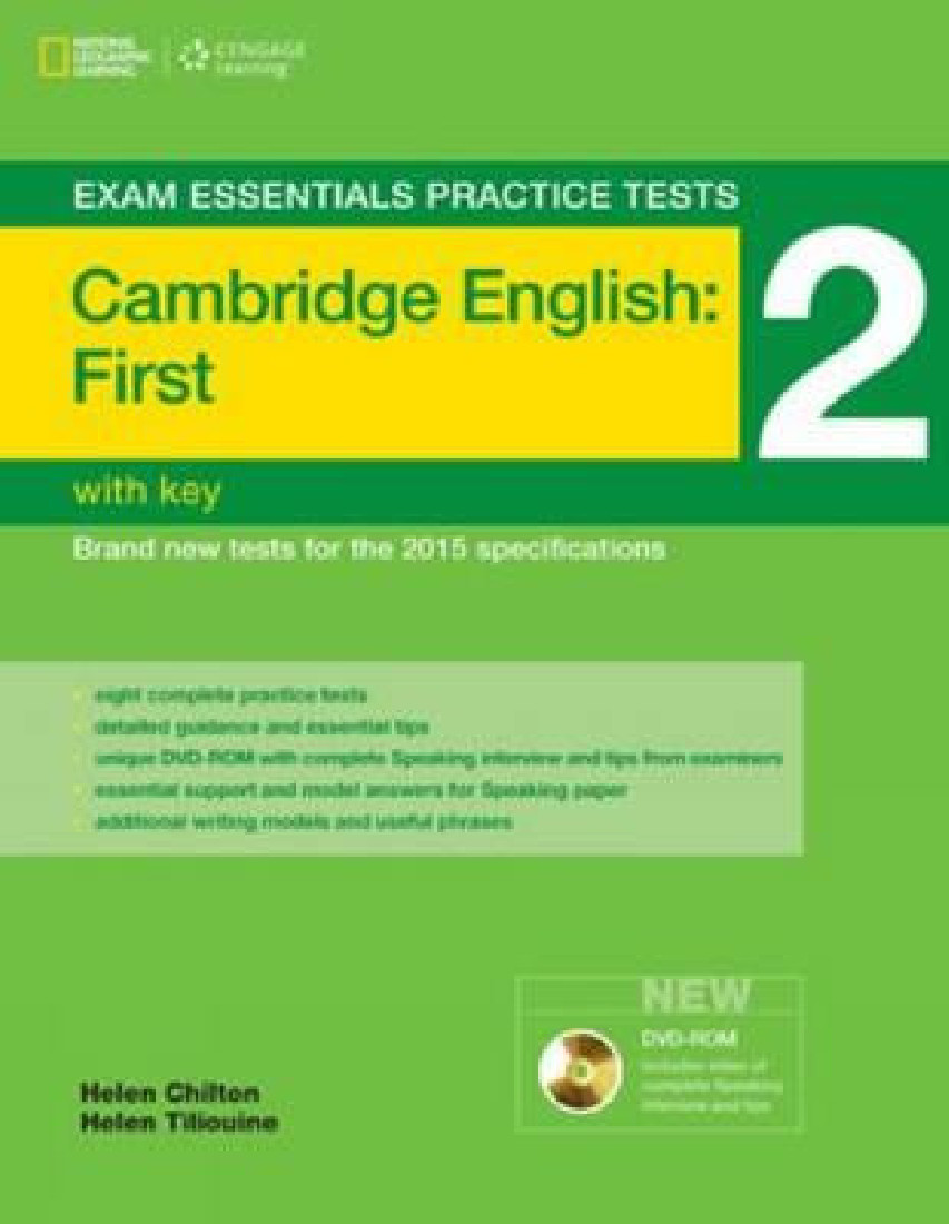 CAMBRIDGE FCE PRACTICE TESTS 2 WITH KEY  (+DVD-ROM) EXAMS ESSENTIALS 2015