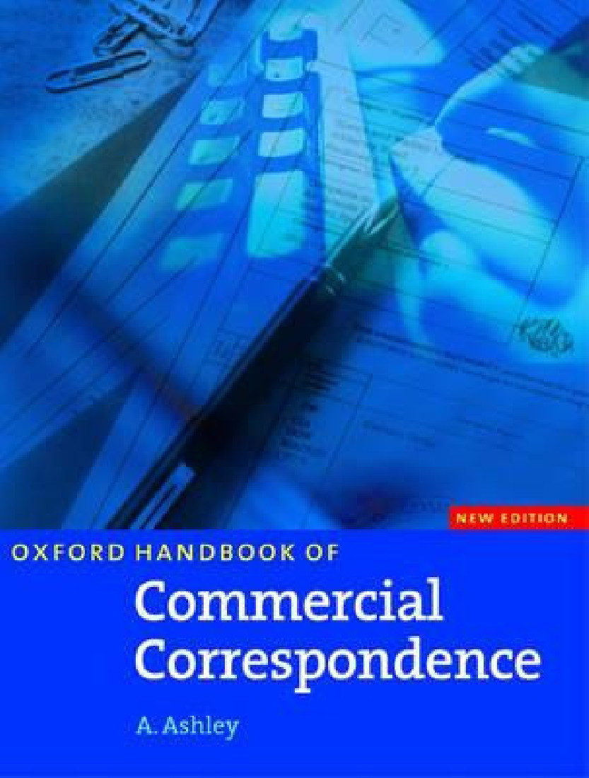 OXFORD HANDBOOK OF COMMERCIAL CORRESPONDENCE SB
