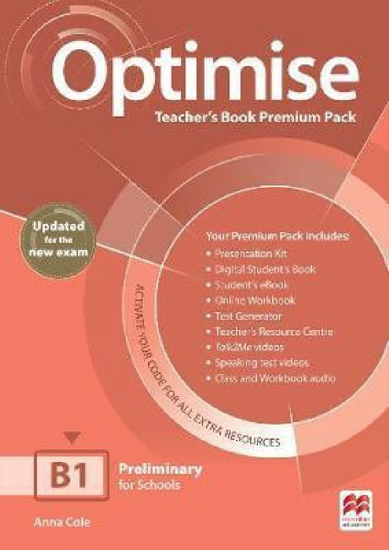 OPTIMISE B1 TCHRS PREMIUM PACK UPDATED FOR NEW EXAM