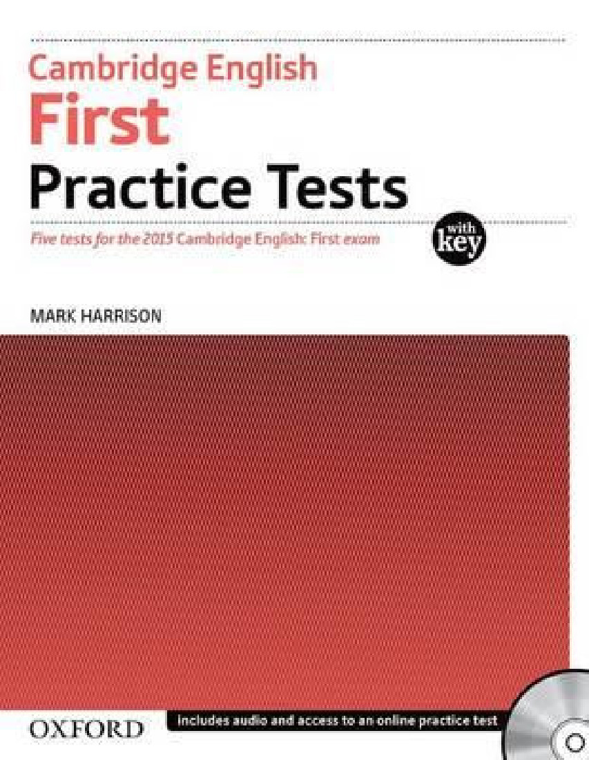 CAMBRIDGE FIRST FCE PRACTICE TESTS  WITH KEY (+CD) REVISED 2015