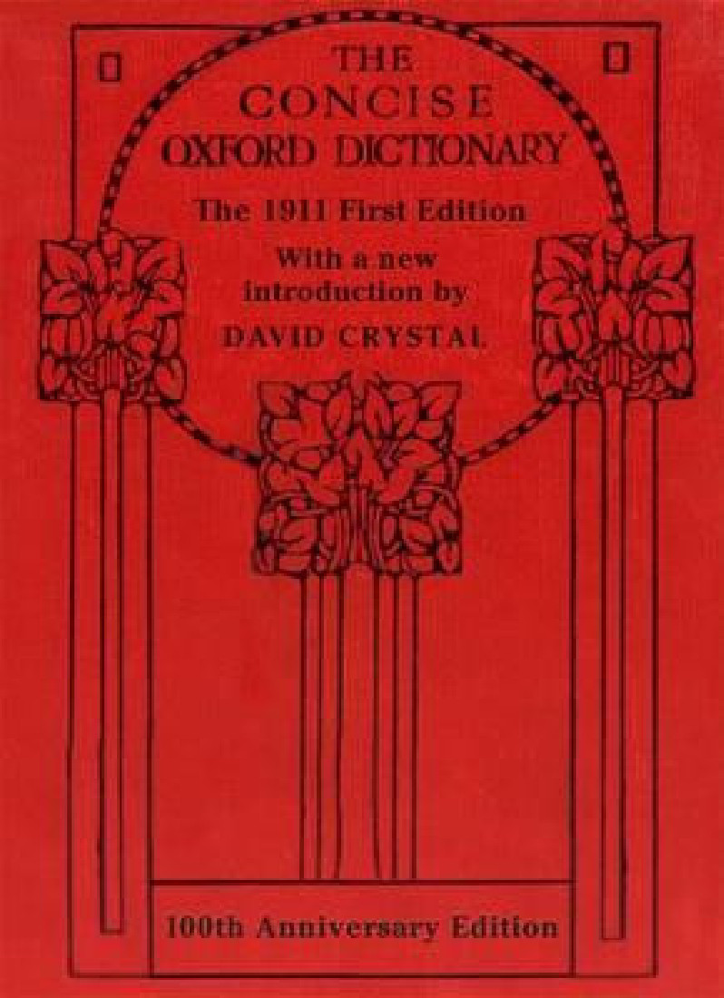 OXFORD CONCISE ENGLISH DICTIONARY CLASSIC 1ST ED HC