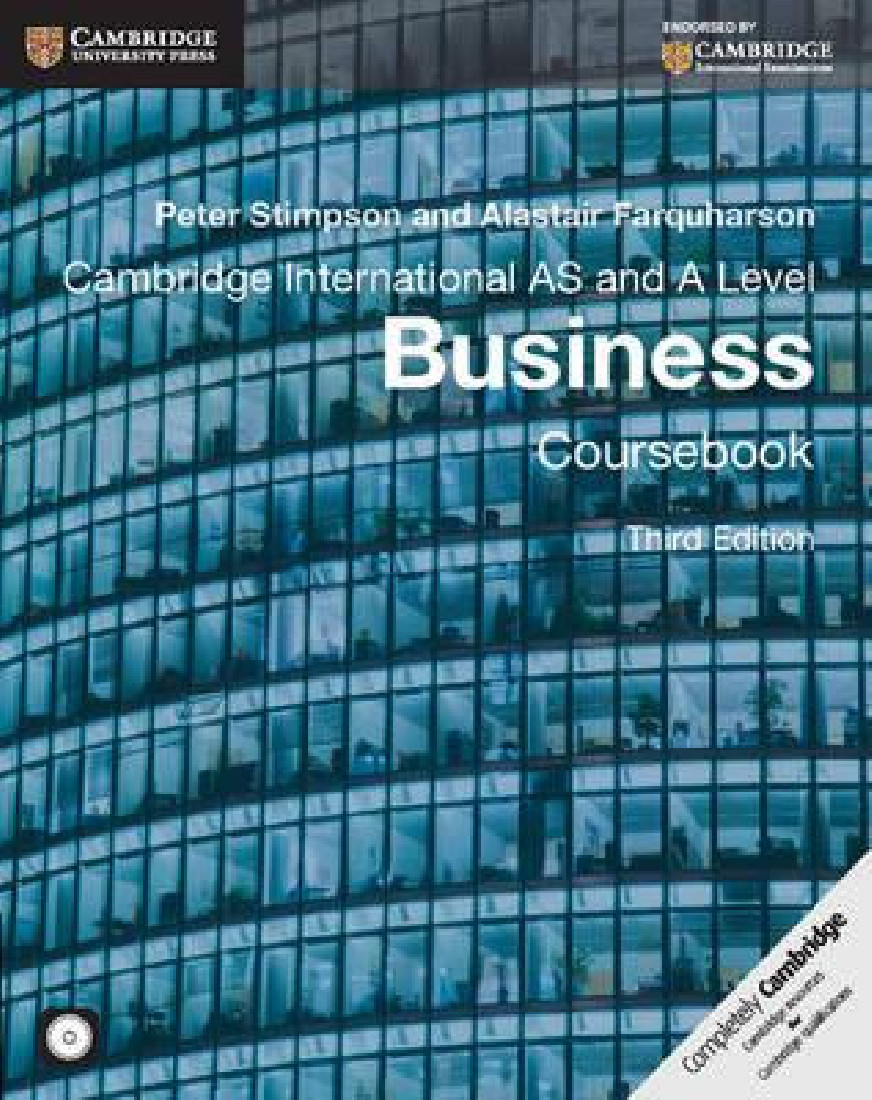 CAMBRIDGE INTERNATIONAL AS AND A LEVEL BUSINESS SB (+ CD-ROM)