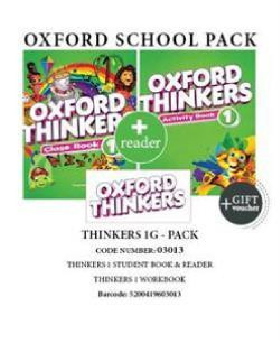 OXFORD THINKERS 1G PACK (SB + WB + READER + GIFT VOUCHER) - 03013