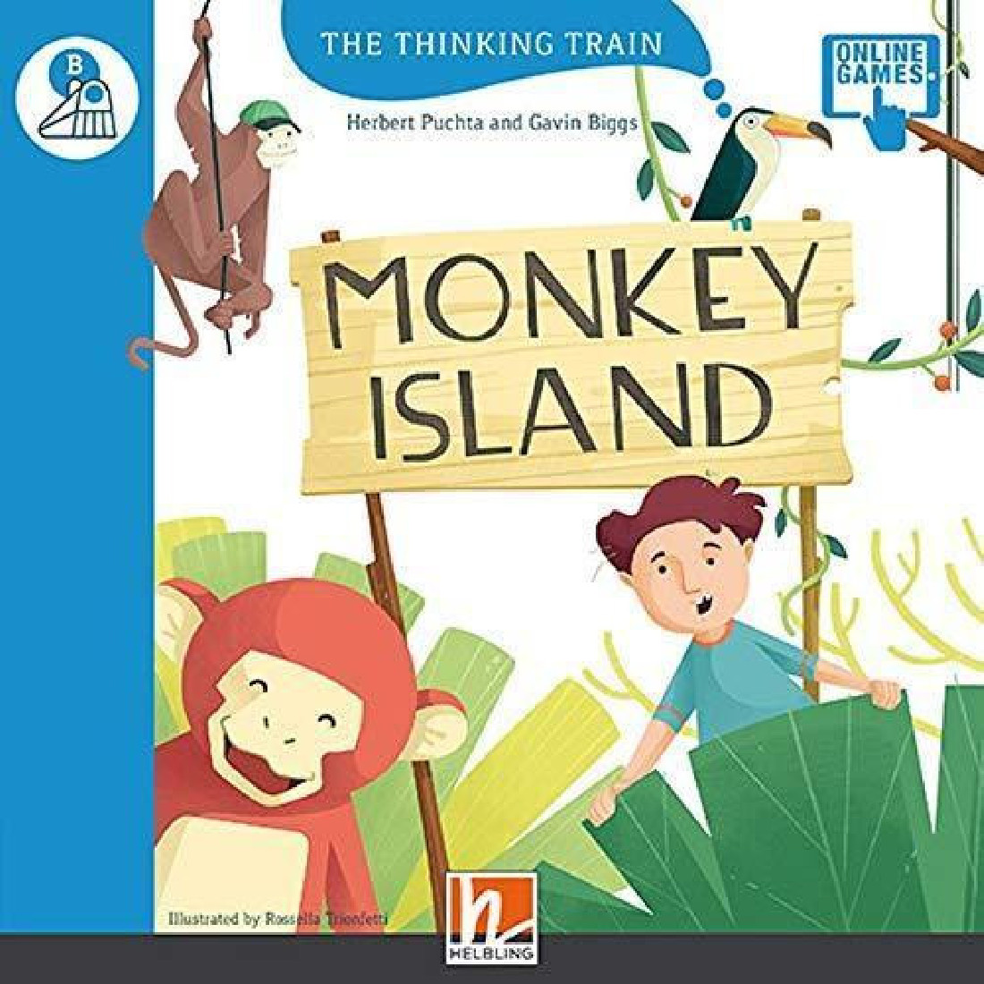 The Thinking Train MONKEY ISLAND - READER + ACCESS CODE (THE THINKING TRAIN B)