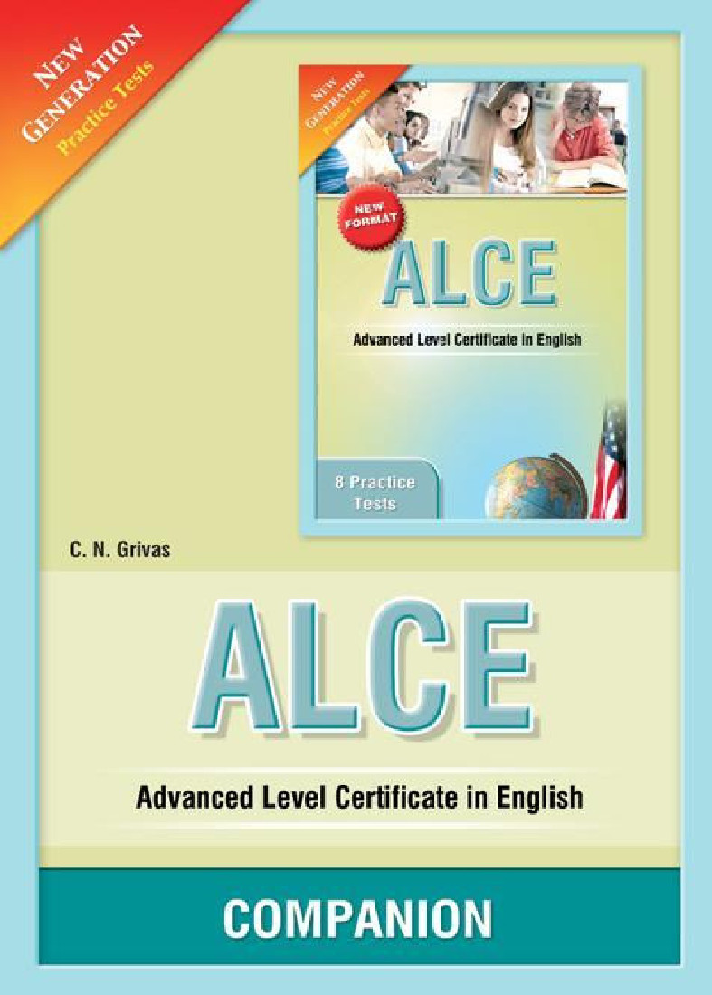 ALCE 8 PRACTICE TESTS NEW GENERATION COMPANION
