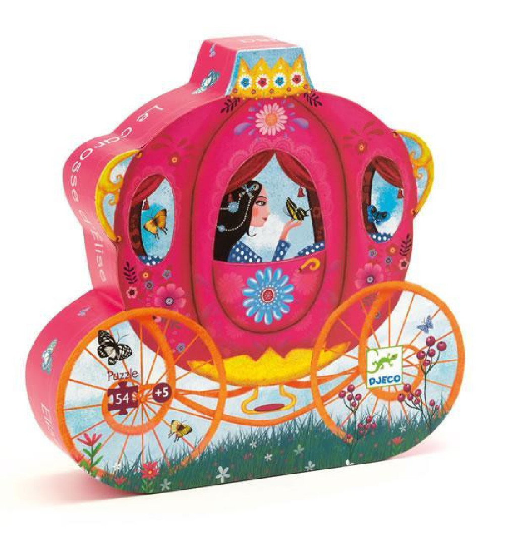 Puzzle σε σχηματικό κουτί 54τμχ. Η Άμαξα DJ07254 Djeco
