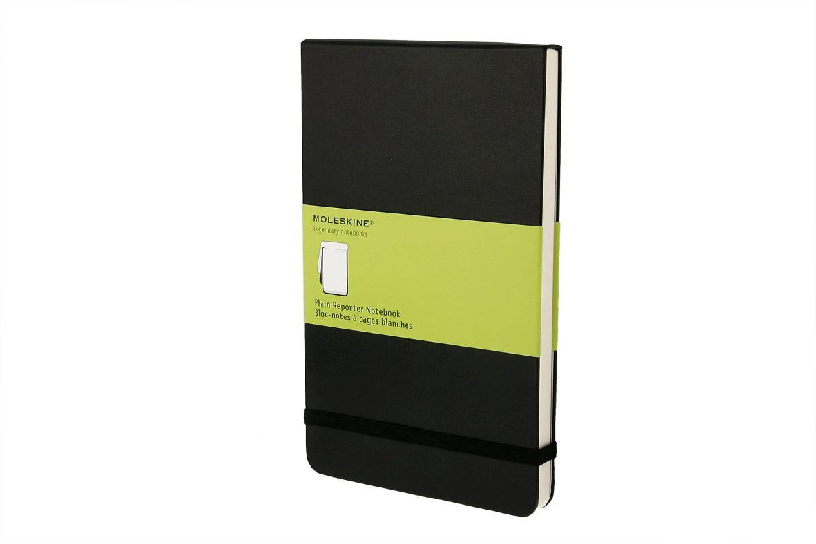 Notebook Reporter Large 13x21 Plain Black Hard Cover Moleskine