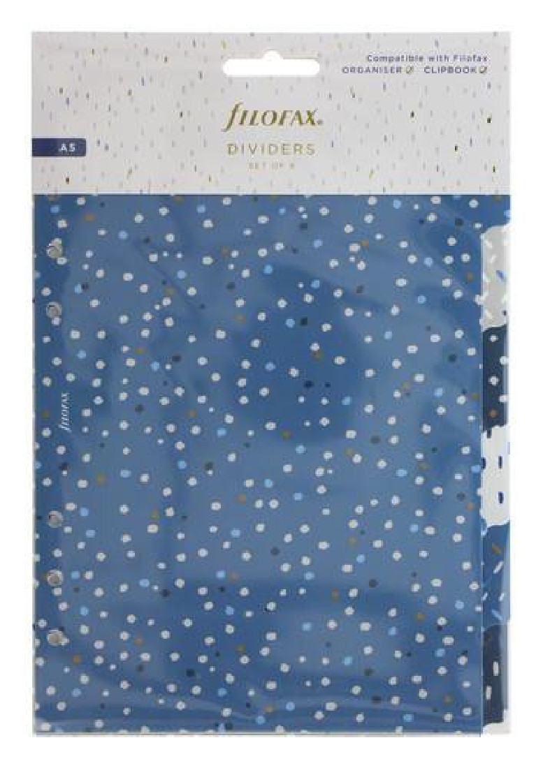 DIVIDERS INDIGO A5 ( SET OF 6 ) FILOFAX