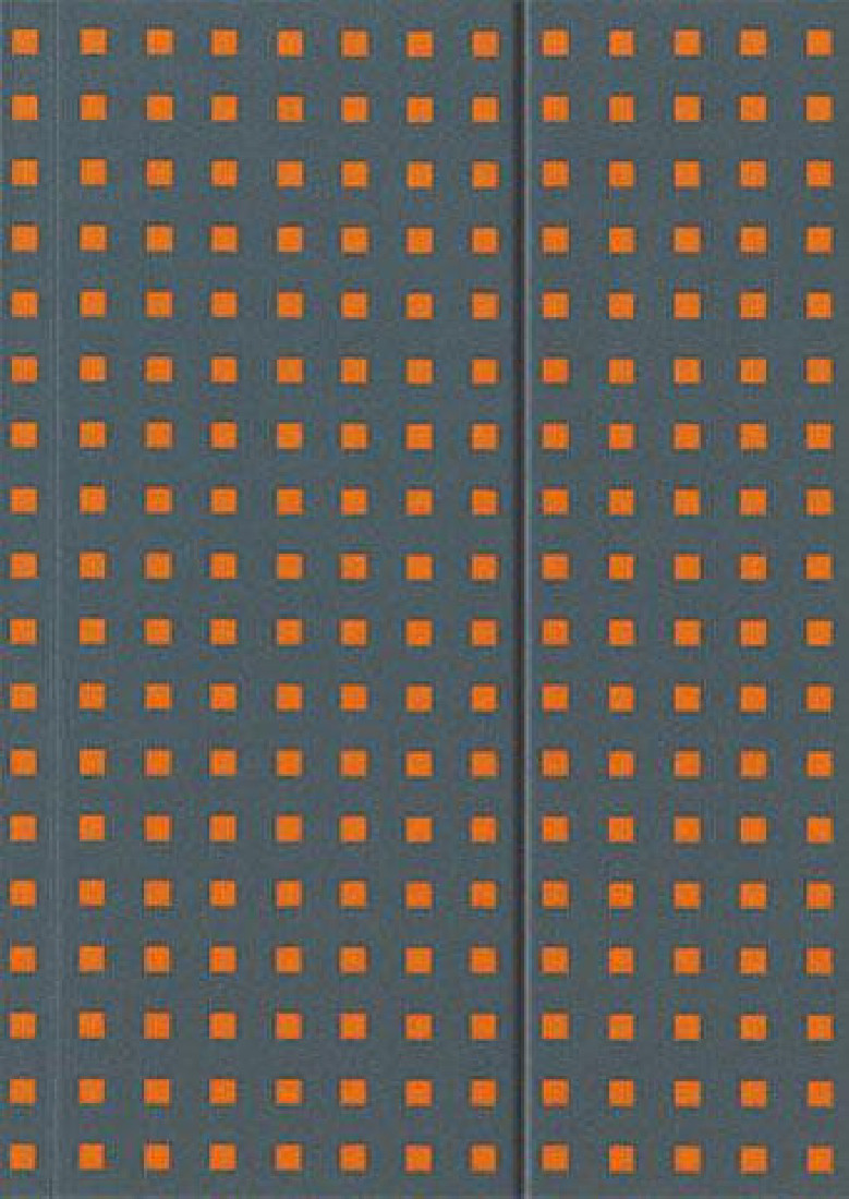 NOTEBOOK GREY ON ORANGE  QUADRO A4 LINED PAPER-OH