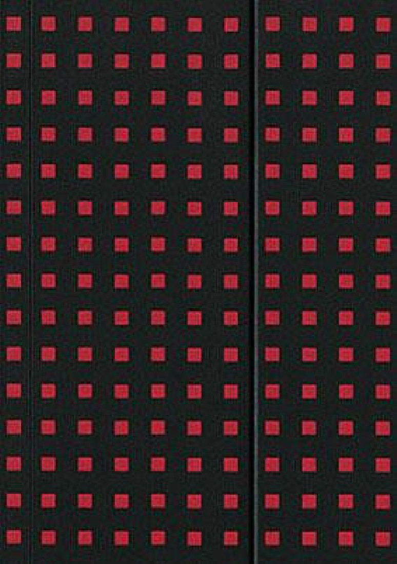 NOTEBOOK RED ON BLACK  QUADRO B5 LINED PAPER-OH