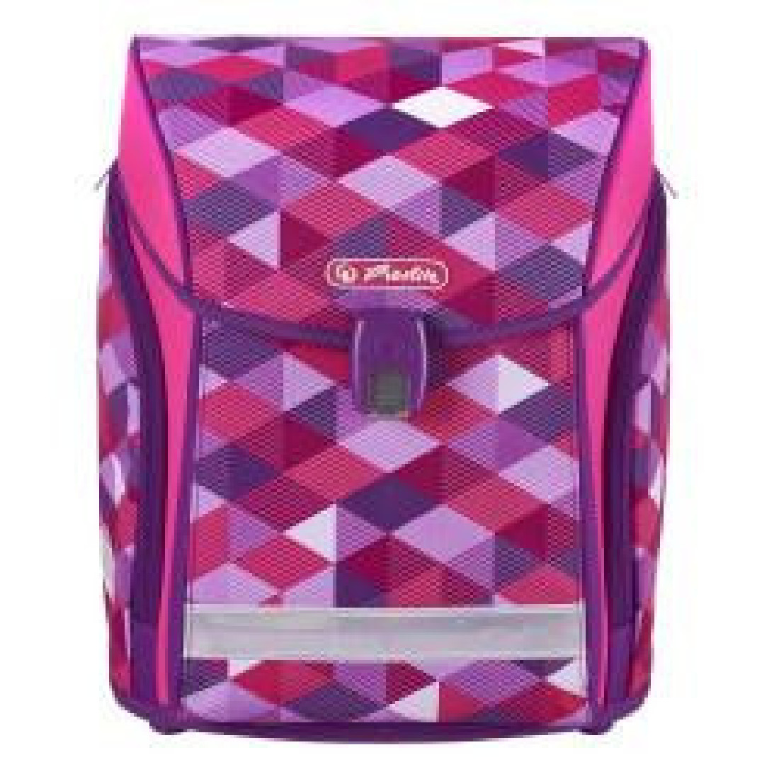 Σχολική τσάντα Midi κενή Pink Cubes 50022090 Herlitz