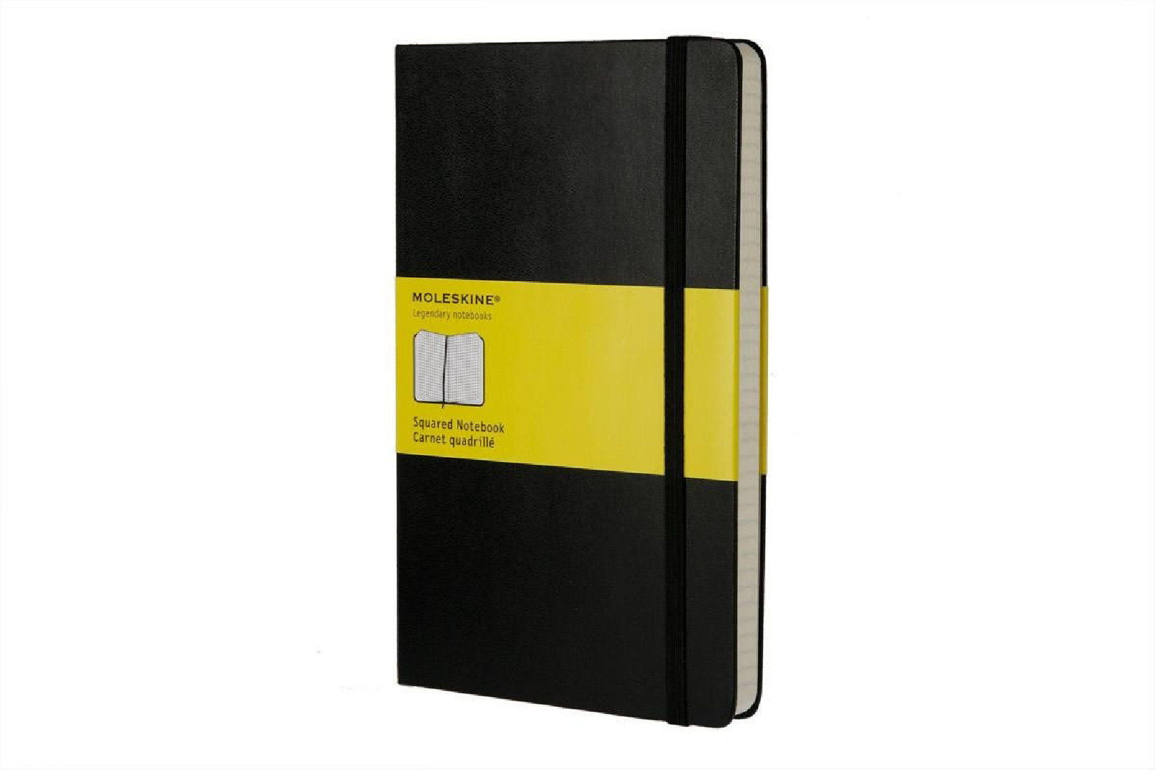 Notebook Large 13x21 Squared Black Hard Cover Moleskine