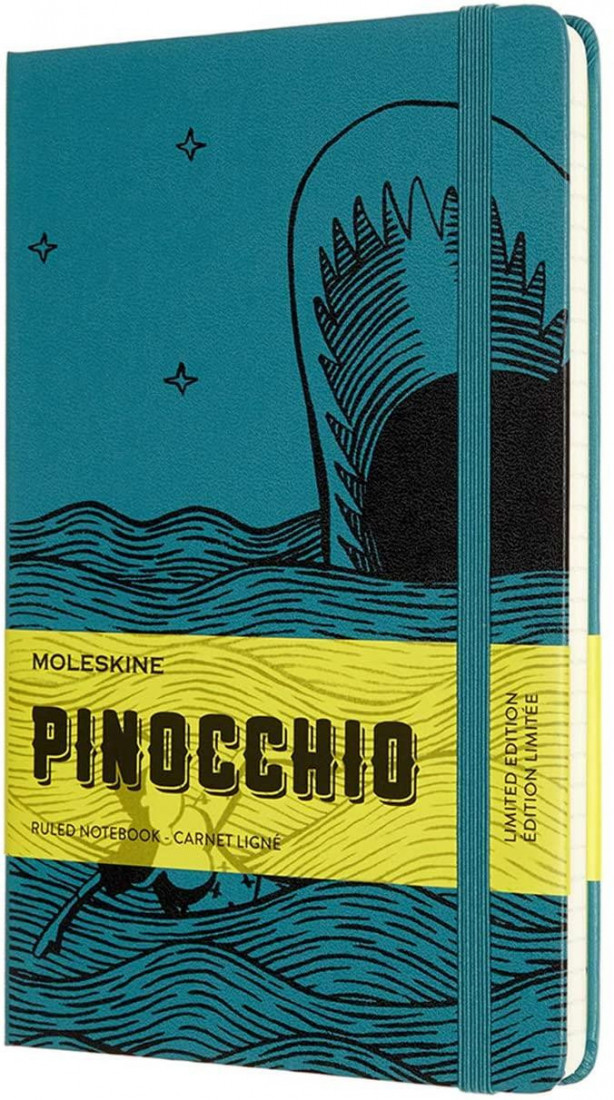 Notebook Large Limited Edition Pinocchio - The Dogfish Ruled Hard Cover 13x21 Moleskine