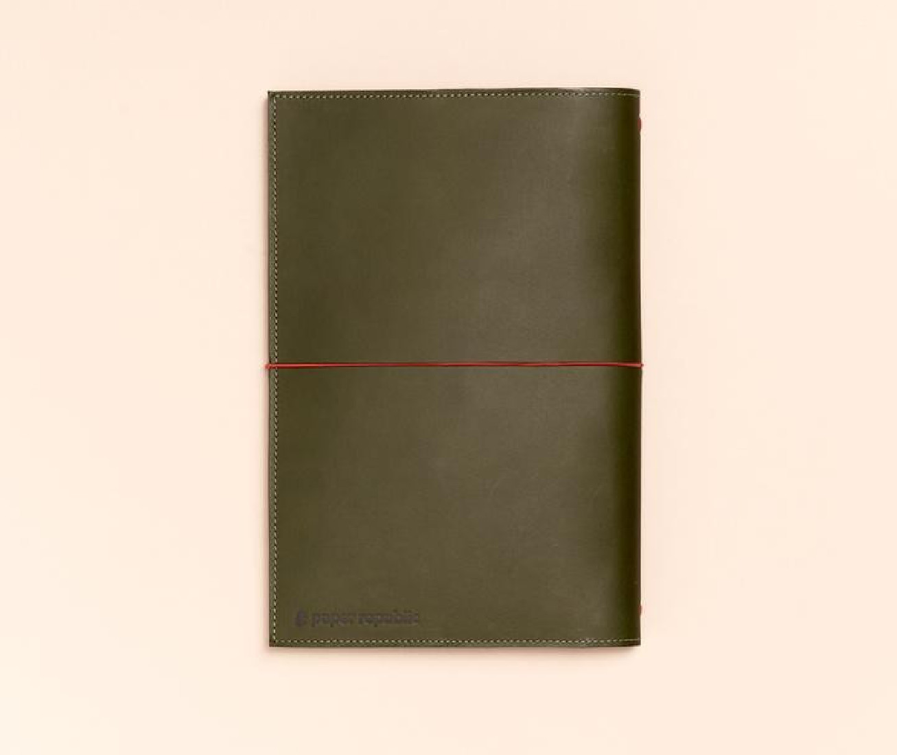 Paper Republic A5 Leather Portfolio Olive Green
