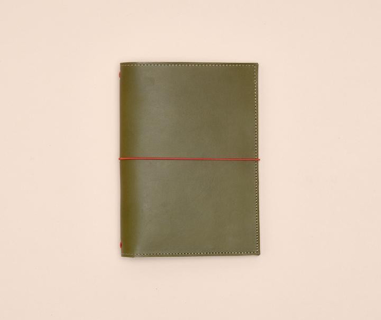 Paper Republic grand voyageur A6  olive green leather journal